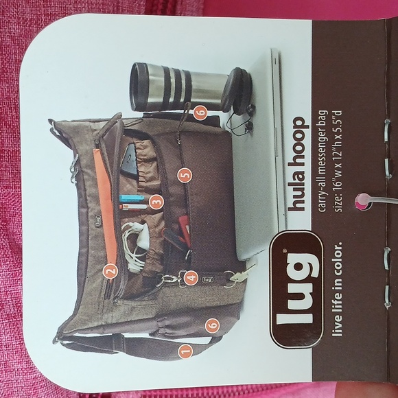 Hula Hoop Carry-All Messenger Bag by Lug - Picture 13 of 15